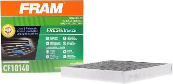 Fresh Breeze Cabin Air Filter for Car Passenger Compartment w/Arm and Hammer ...