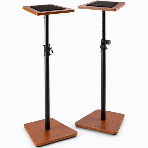 On-Stage SMS7500RB Wood Studio Monitor Stands (Rosewood, Pair)