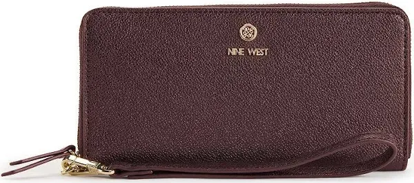 Nine West Women's Lockup Zip Around Wallet