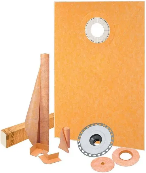 KERDI-SHOWER-KIT 48" x 72" ABS Flange 2"