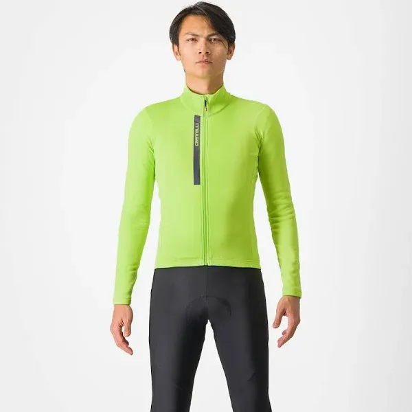 Castelli ENTRATA THERMAL Long Sleeve Jersey : BELGIAN BLUE/SILVER GRAY