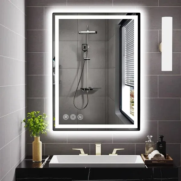 adamsbargainshop 24"x 32" LED Bathroom Mirror