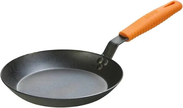 Lodge Seasoned Carbon Steel Skillet with Silicone Handle Holder