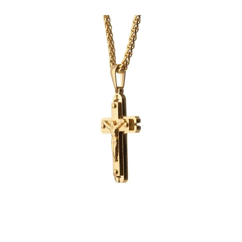 Gold Crucifix Pendant