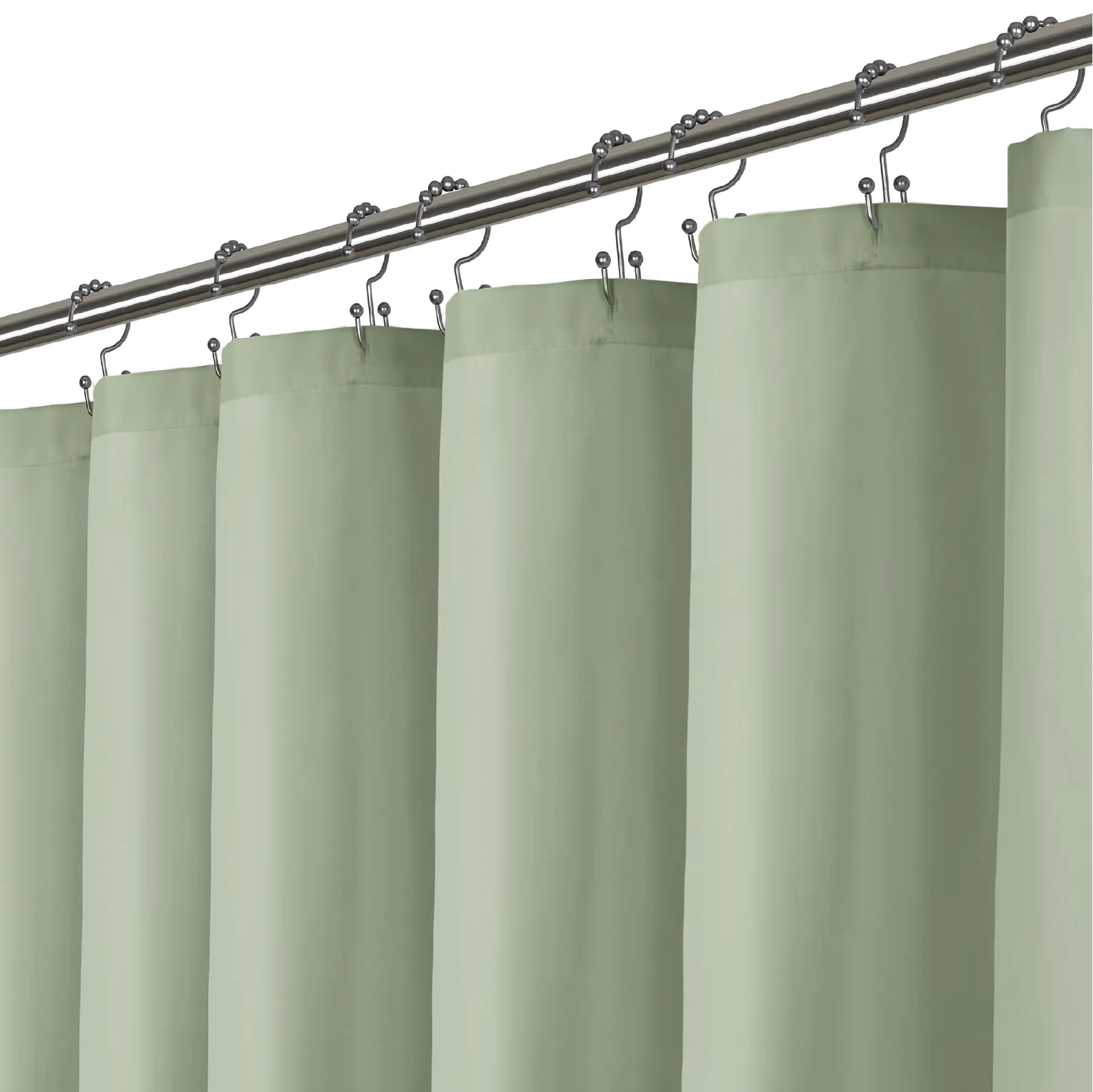 Liba Heavy Duty Washable Fabric Shower Curtain