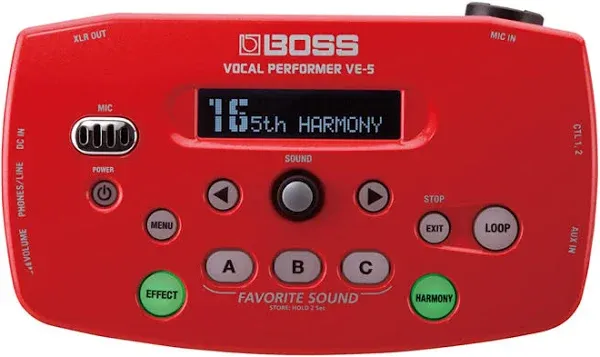 Boss VE-5 Vocal Performer - Red Processor