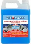 Wet & Forget Moss, Mold, Mildew & Algae Stain Remover - 0.75 Gallon Concentrate - 2 Pack