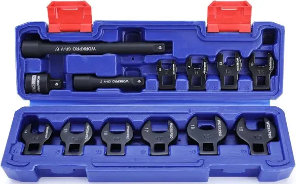 WorkPro 3/8" Drive Crowfoot Wrench Set