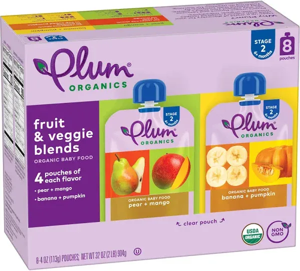 Plum Organics Stage 2 Organic Baby Food