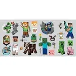 RoomMates Minecraft Characters Peel & Stick Wall Decals Multi