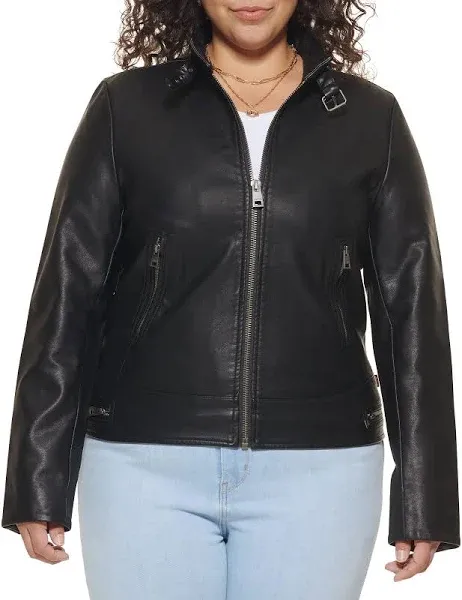 Levi's Women's Faux Leather Racer Jacket