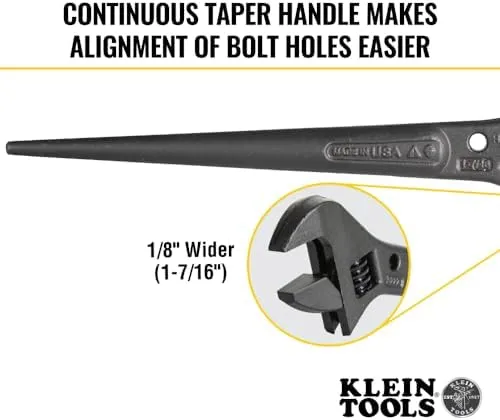 Klein Tools 3227 Adjustable Spud Wrench