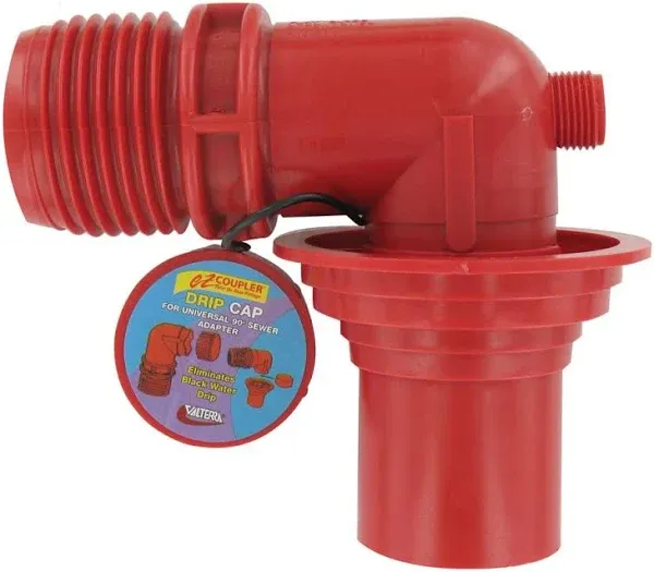 Valterra F02-3103 EZ Coupler Universal Sewer Adapter Red