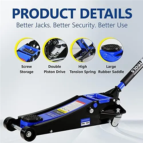 2.5 Ton Low Profile Steel Floor and Racing Jack