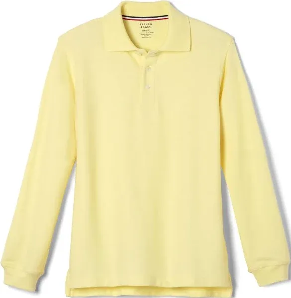 French Toast Boys Long Sleeve Pique Polo