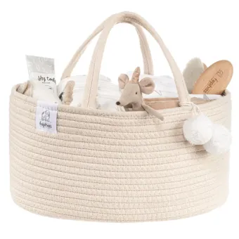 Fephas - Rope Diaper Caddy/ Beige