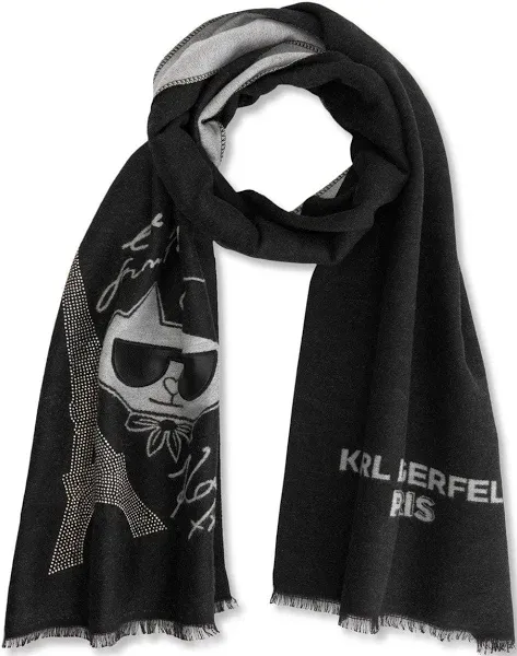 KARL LAGERFELD PARIS Women's Embellished Scarf