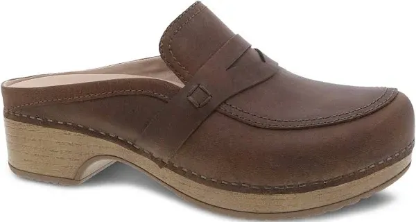 NIB Dansko 9424-071600 Women&#039;s Bel Oiled Pull Up Brown Casual Slip-On