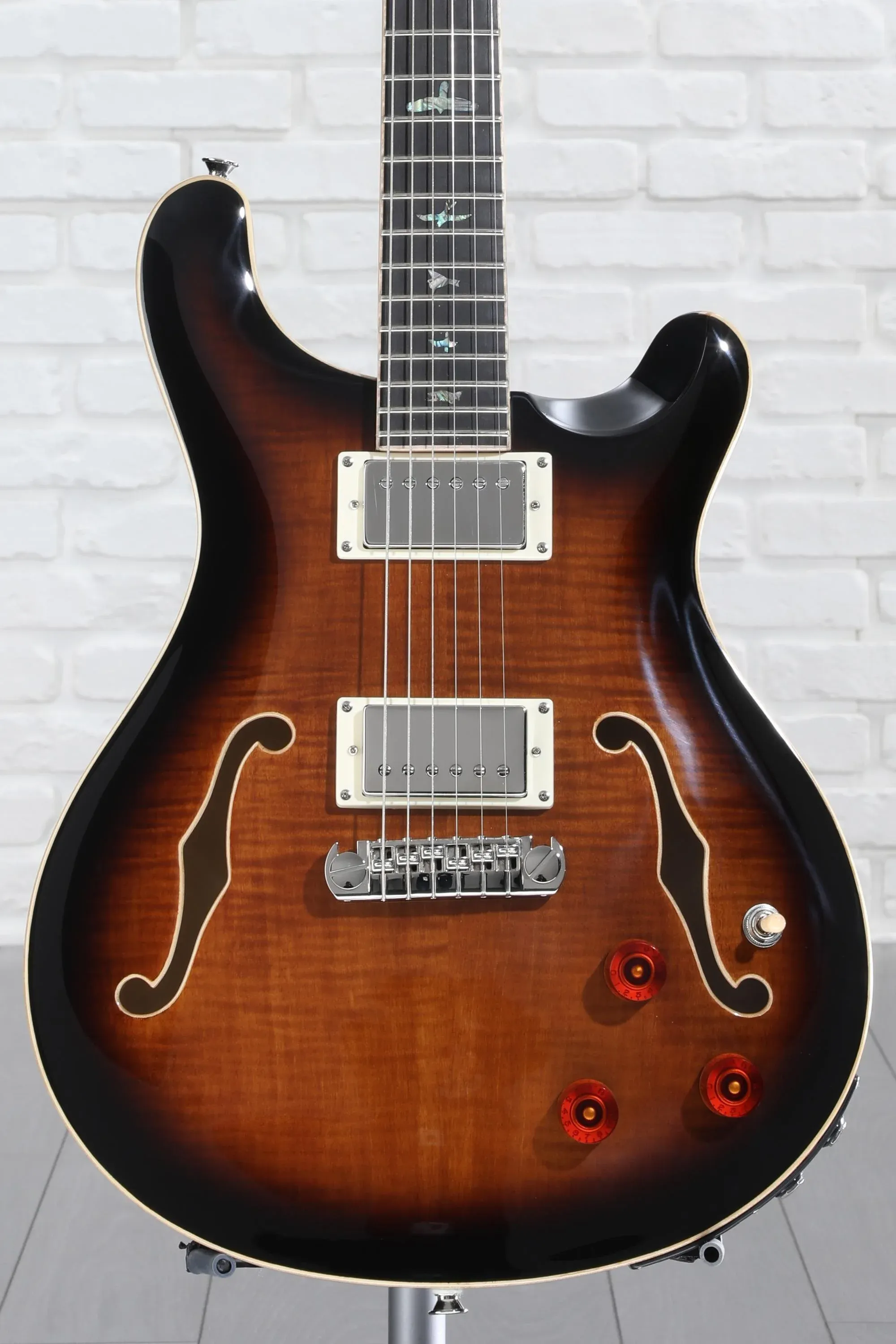 PRS SE Hollowbody II Piezo Orange Tiger Smokeburst