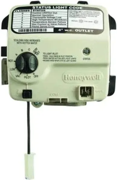 Honeywell WT8840B1500/U Water Heater Gas Control Valve