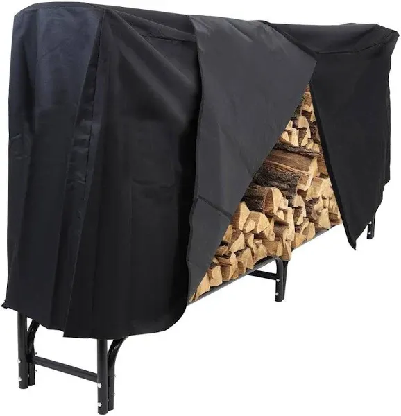 8 Ft. Firewood Log Rack Cover Heavy Duty Outdoor Waterproof Sun Dust Protector