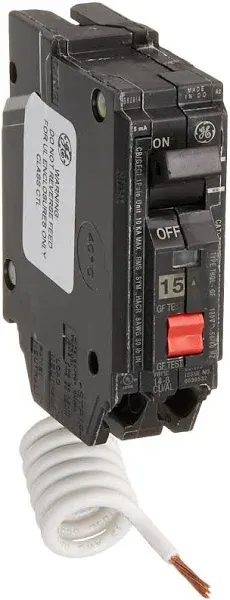 GE Ground Fault Breaker THQL1115GFTP