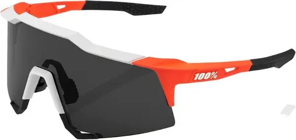 New 100% SPEEDCRAFT Sunglasses | Soft Tact Oxyfire / Smoke Lens + Clear Lens