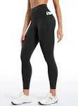 CRZ YOGA Womens Butterluxe Workout Leggings 25 Inches - High Waisted Gym Yoga Pants with Pockets Buttery Soft