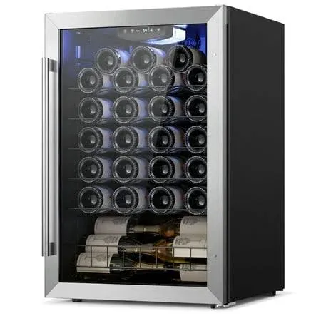 24 in. 20-Bottles Wine and 60-Cans Beverage Cooler