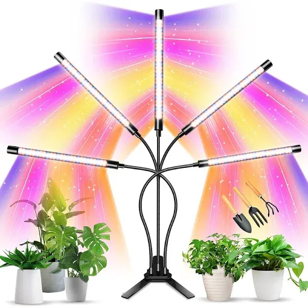 Grow Lights for Indoor Plants, Knente 150W LEDs Grow Light for Seed Starting with Full Spectrum, 3/9/12H Timer, 10 Dimmable Levels, 3 Switch Modes, Growing Lamp Suitable for Various Plant