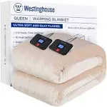 Westinghouse Electric Blanket Queen Super Cozy Soft Flannel 84 x 90 Heated