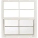 Shed Window 24" W x 27" H, Flush Mount for Sheds, Playhouses, and Chicken Coops 1 PK (White)