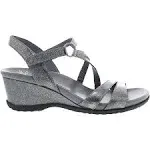 Women's Dansko Addyson Sandals, 40, Pewter Metallic Distressed