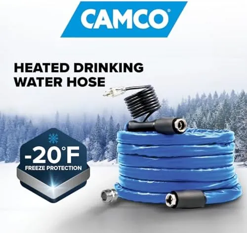 "Camco HEATED DRINKING WATER HOSE -20, 25',5/8ID (E/F) CETLUS, LLC"