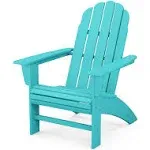 POLYWOOD Vineyard Curveback Adirondack Chair - Black