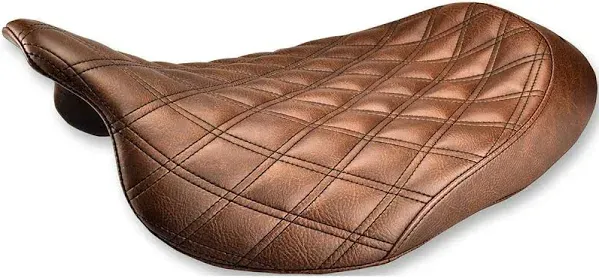 Saddlemen Renegade Lattice Stitch Brown Solo Seat (808-07B-002BL<wbr/>S)