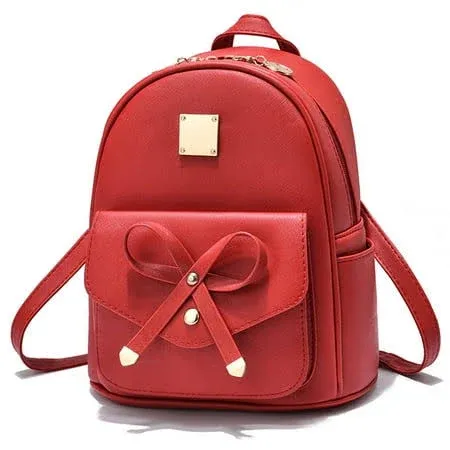 LcFun Cute Mini Leather Backpack