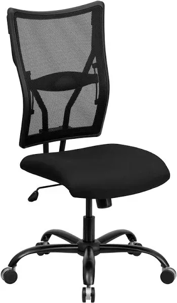 Flash Furniture HERCULES Series Big & Tall 400 lb. Rated Black Mesh Executive Swivel Ergonomic Office Chair WL-5029SYG