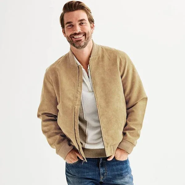 Apt. 9 Men's Faux Suede Bomber Jacket