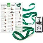 OPTP 440PS Stretch Out Strap with Stretching Exercise Poster