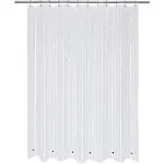 Shower Curtain Liner with 6 Magnets Clear Peva 8g Thick & Heavy Duty, Waterproof