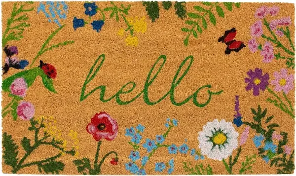 Calloway Mills Floral Hello Doormat