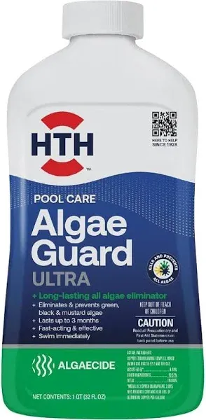 HTH Pool Care Algae Guard Advanced 1 Quart