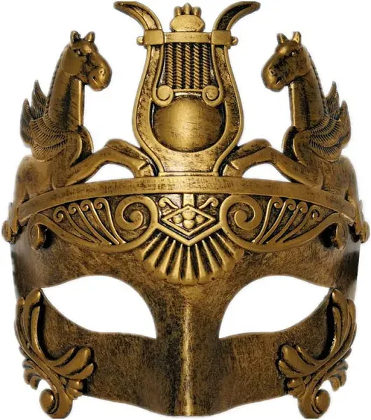 Ubauta Men's Greek & Roman Soldier Masquerade Mask