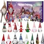 Christmas Gnome Advent Calendar 2024, 24 Pieces Gnome Decor Ornaments Christmas Countdown Xmas Advent Calendar,Dwarf Ornaments , Christmas Vacation