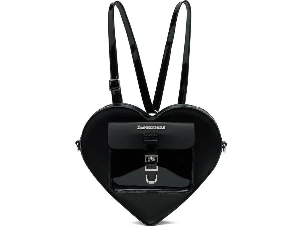 Dr Martens heart backpack in black leather