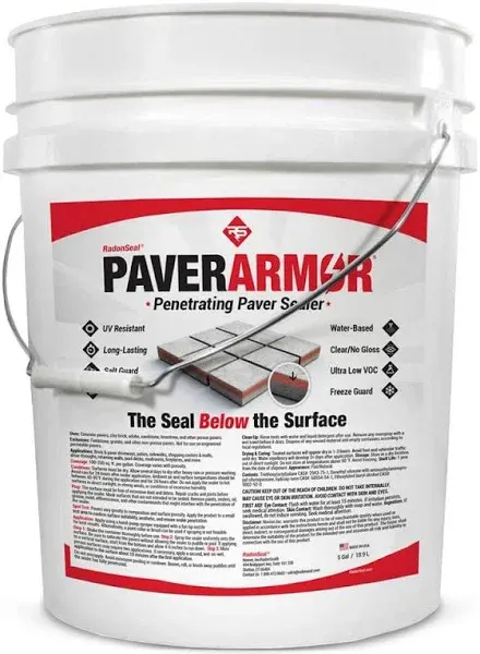 RadonSeal Water-Repellent Penetrating Paver Sealer - 5 gal.