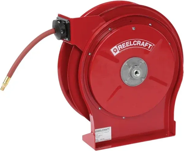 Reelcraft Spring Retractable Hose Reel - 3/8 In. x 50 Ft. 300 PSI with Hose