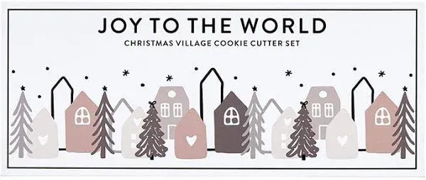 Faithworks Christmas Village Cookie Cutter Book Box Set of 4