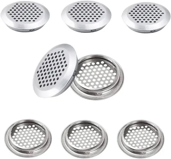 50 Pcs 2 inch Soffit Vents Round 53mm Stainless Steel Circular Air Vents Mesh...